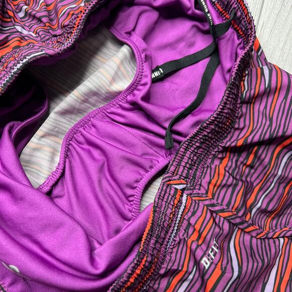 Nike Dri-Fit Purple Stripe Track Shorts Running Athletic Activewear Short Size S - Picture 8 of 8